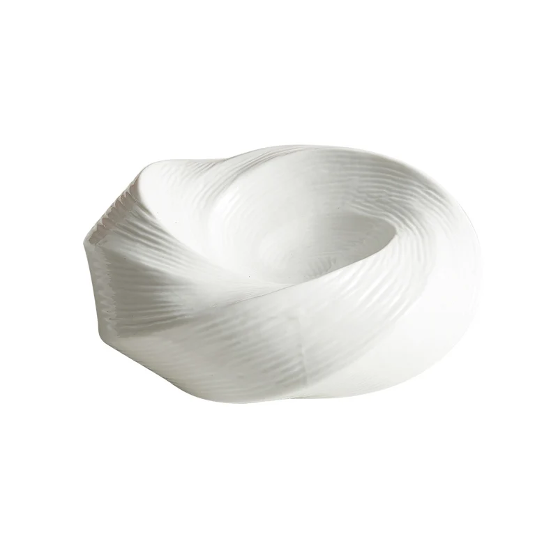 

White ceramic plate soup pasta sweet fruit cold kitchen restaurant plate hotel tableware