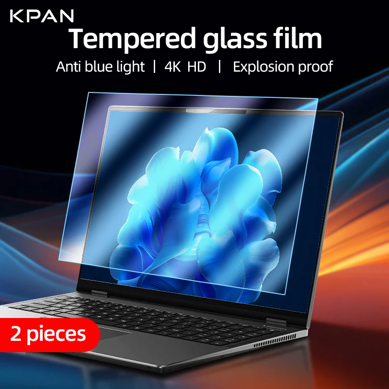 

2pieces Anti-blue Screen Protector Laptop16inch Universal Tempered Glass Protective Film for Dell HP Xiaomi Lenovo Notebook