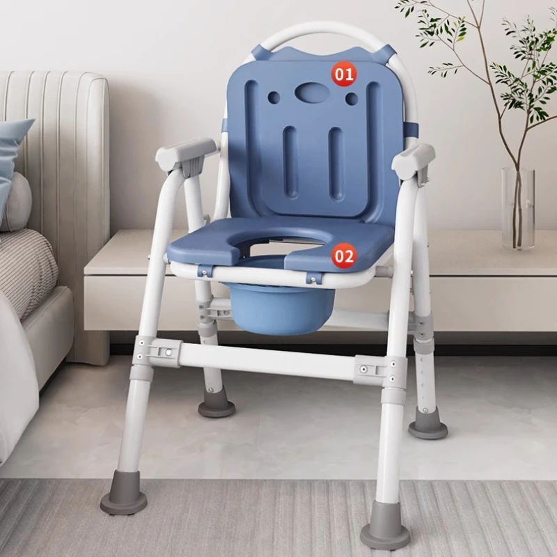 High Carbon Steel Toilet Stool - Double-Layered Squat Converter Anti-Slip Handrails & Portable Mobility Assistant Portable