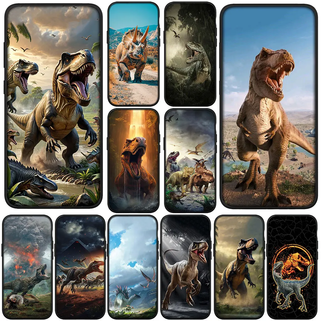 Чехол с плакатом динозавра для Motorola Moto G54 G24 G15 Power G04 G05 G13 G14 G34 G35 G45 G60 G53 G55 G64 G75 G72 Корпус