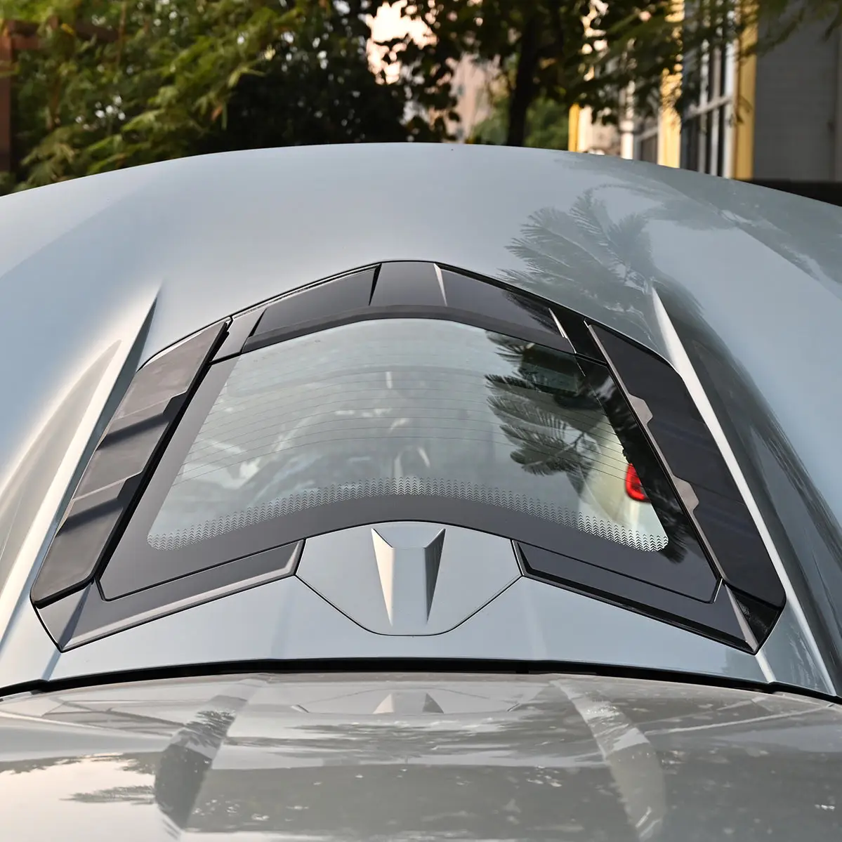 3pcs Car Rear Window Glass Vent Cleaning Covers Vent Blocks Black Protection For Corvette Stingray C8 2020 2021 2022 2023 2024