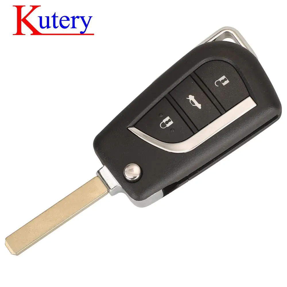 Jingyuqin 2/3BTN 433MHZ G/H Chip Filp zdalnie sterowany klucz do Toyota Carrolla AYGO Verso Avensis Peugeot 108 Citroen C1 VA2 Blade