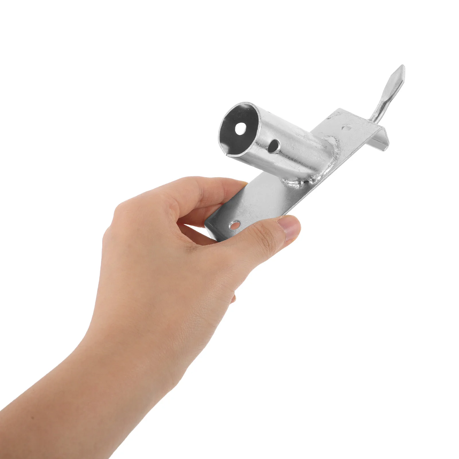 Conector de cepillo para quitar malas hierbas, adaptador de Metal, herramienta para suelo exterior, mango de escoba, Hardware de montaje, enchufe de cepillo de alambre de limpieza de Patio, 2 uds.