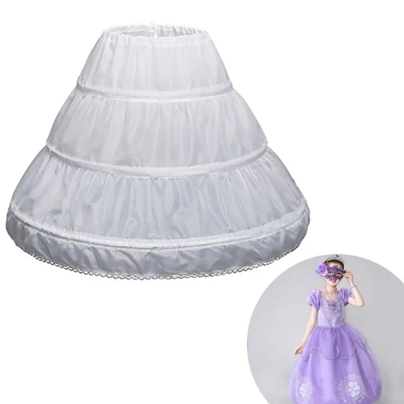 Sous-jupe crinoline pour petite fille, jupon trapèze, robe Lolita avec cerceau, sous-jupe courte