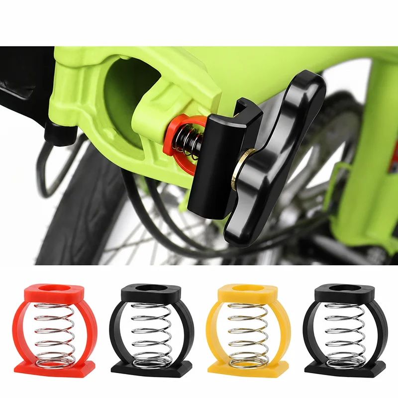 1/5/10Pcs Bicycle Folding Hinge C-Clip Spring Holder Compression Spring Assembly for Folding Bike Buckle Repair Accessory