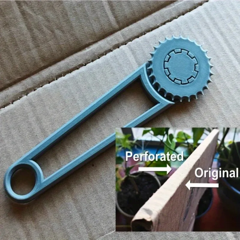 1PCS Adjustable Manual Handheld Paperboard Box Punch Tool Steel Roller DIY Crafts Card Modification Plastic Punch for Home Use