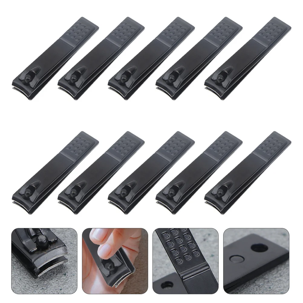 10 قطعة الكربون الصلب مسمار كليبرز حافة حادة مانيكير باديكير مسمار المتقلب القاطع المهنية مانيكير المقص #2