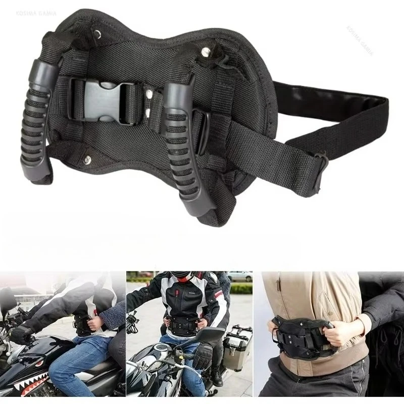 Moto Accessories Universal Motorcycle Rear Seat Safety Armrests Passenger Grab Bar Handles for E-bike Snowmobile ATV Beach Buggy