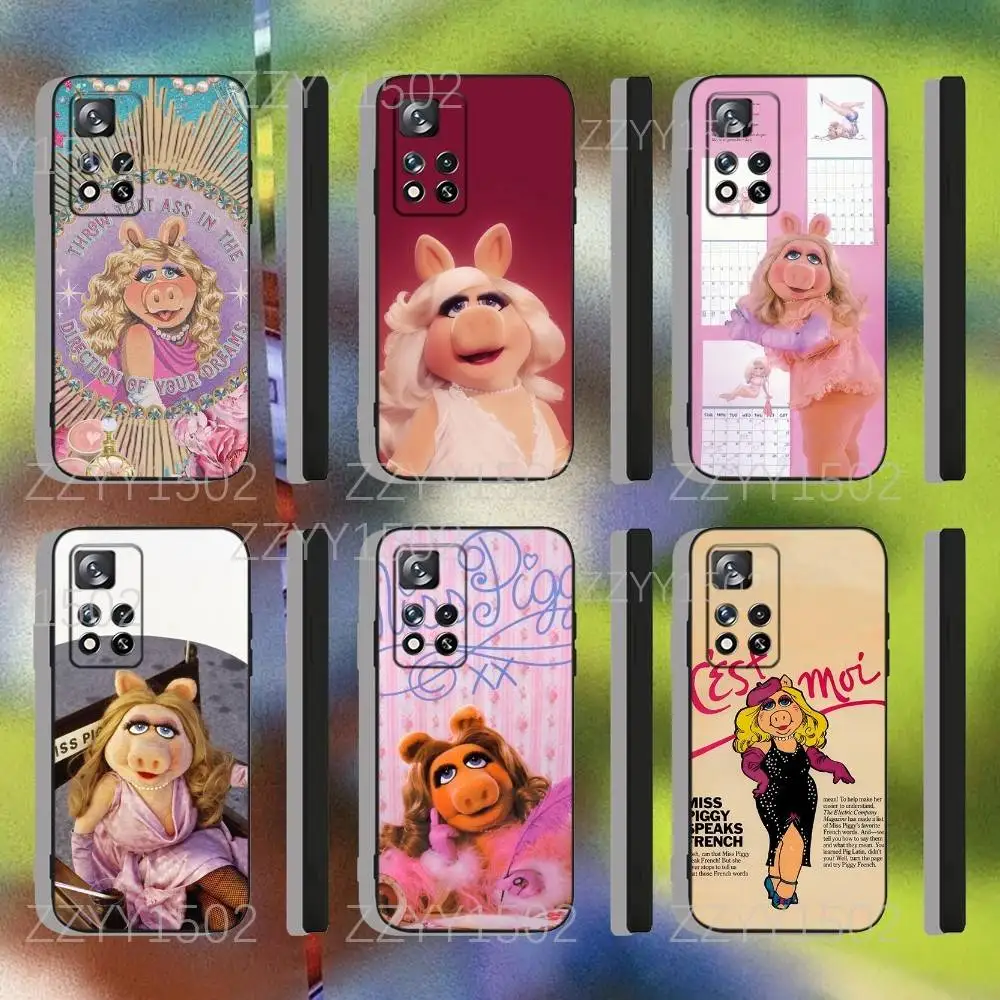 

Miss P-Piggy Cute Soft TPU Cover For Samsung S25,S24,Ultra,S20,S30,Plus,S22,S23,Ultra,Plus,5G Phone Case