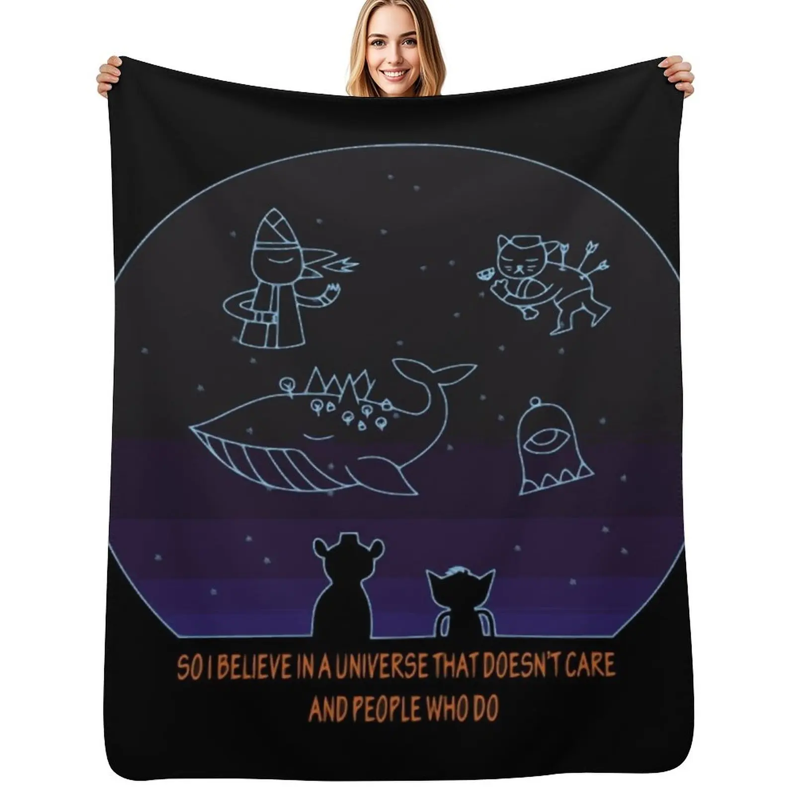 

Night in the Woods Amazing Quote - Mae Borowski Fanart Throw Blanket Quilt Single Thins Plush Blankets