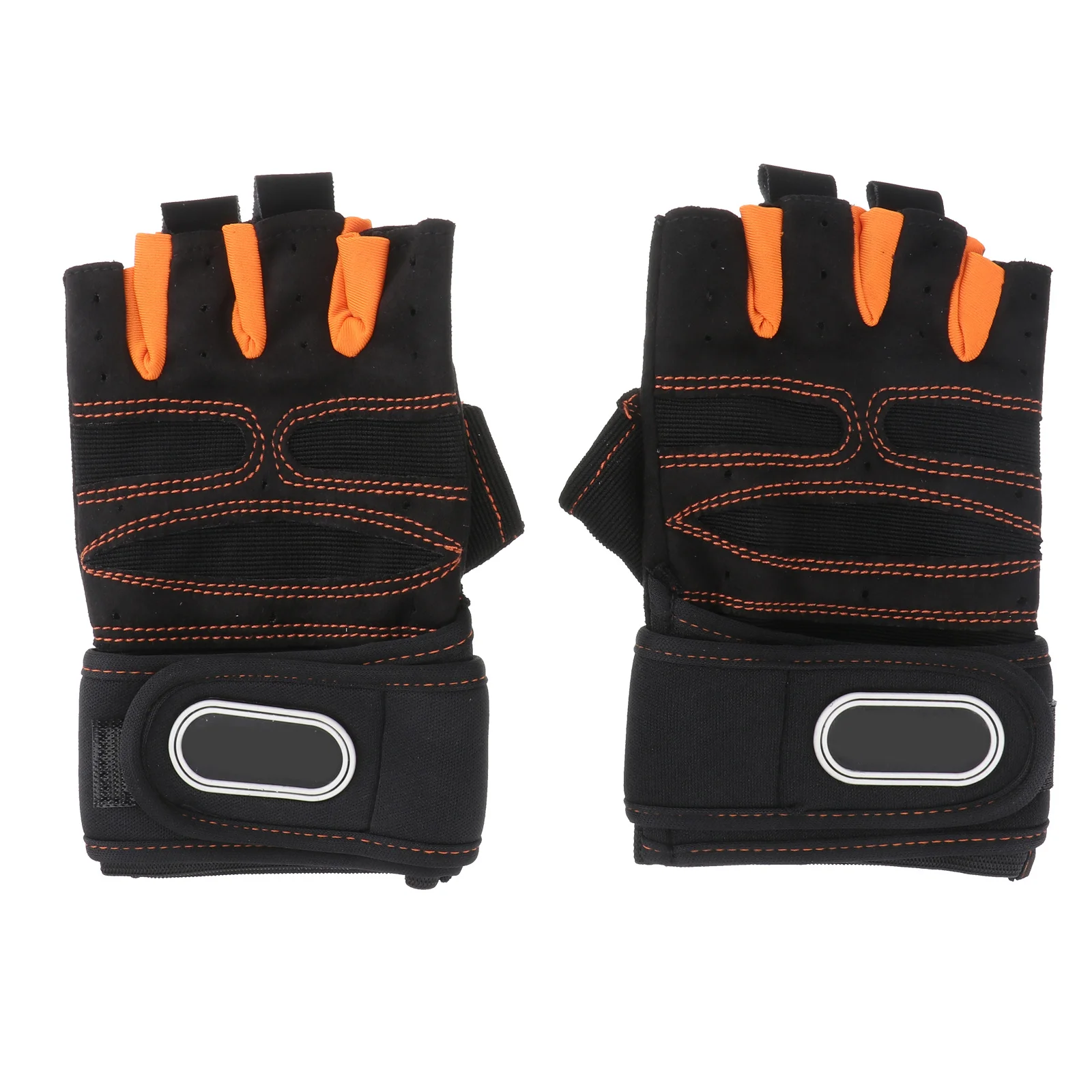 

1 Pair Fitness Half-Finger Gloves Breathable Elastic Cloth Anti-Slip Shock-Absorbing Palm Protection For Mountain Climbing