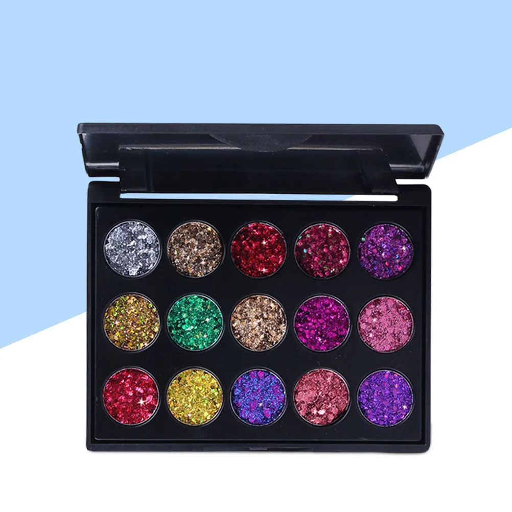 15 色のアイシャドウ パレット 高着色 スムーズで細かい質感 長持ちするメイクアップ パレット パーティーや日常使用に