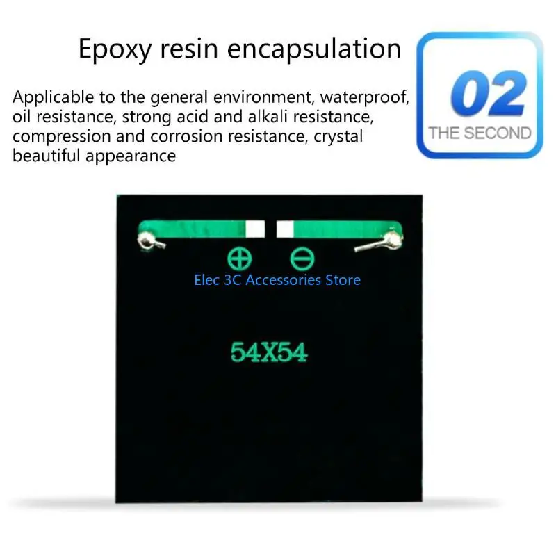 Y51A 5Pcs Micro Mini Power Small Waterproof Solar Droplet Board for DIY Solar Light Phone Toy Flashlight