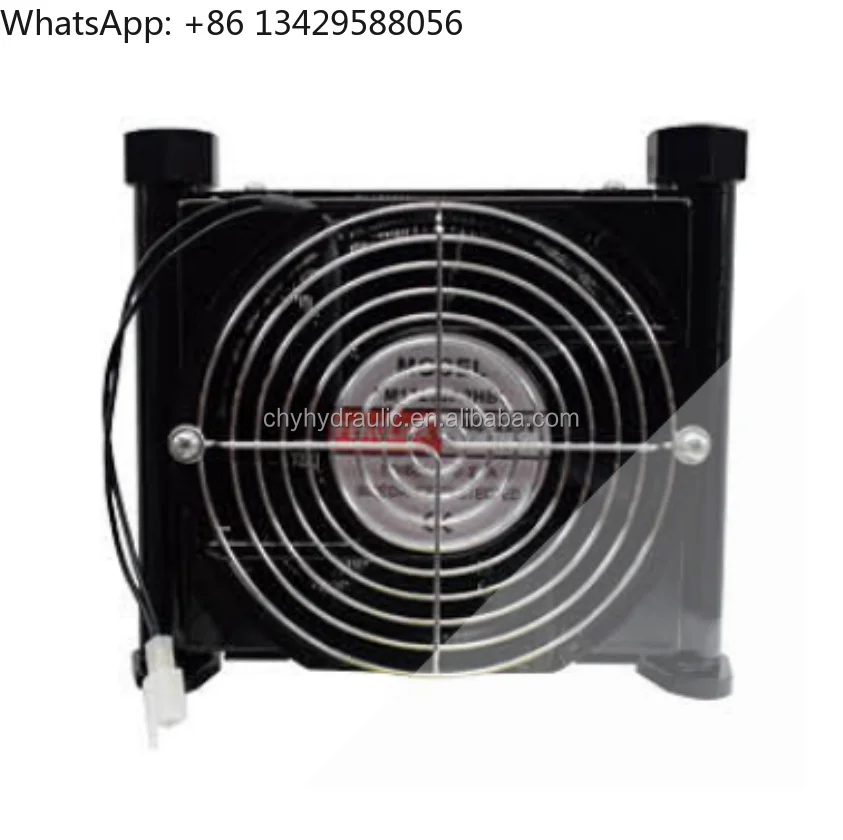 Pequeño AF0510T-T10L enfriador de aceite hidráulico intercambiador de calor con aleta de placa buena condición estación hidráulica ventilador eléctrico nuevo