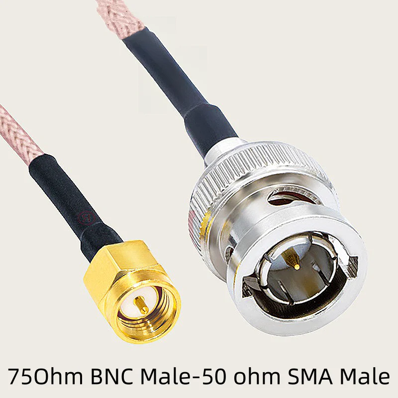 75 ohm BNC Male to SMA Male and female Q9/SDI video connection adapter RG179 Cable