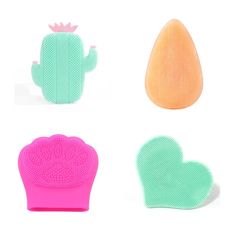 Cute Silicone Face Washing Brush Manual Face Washing Cleanser Portable Facial Massage Brush Pore Cleaning Face Cleansing