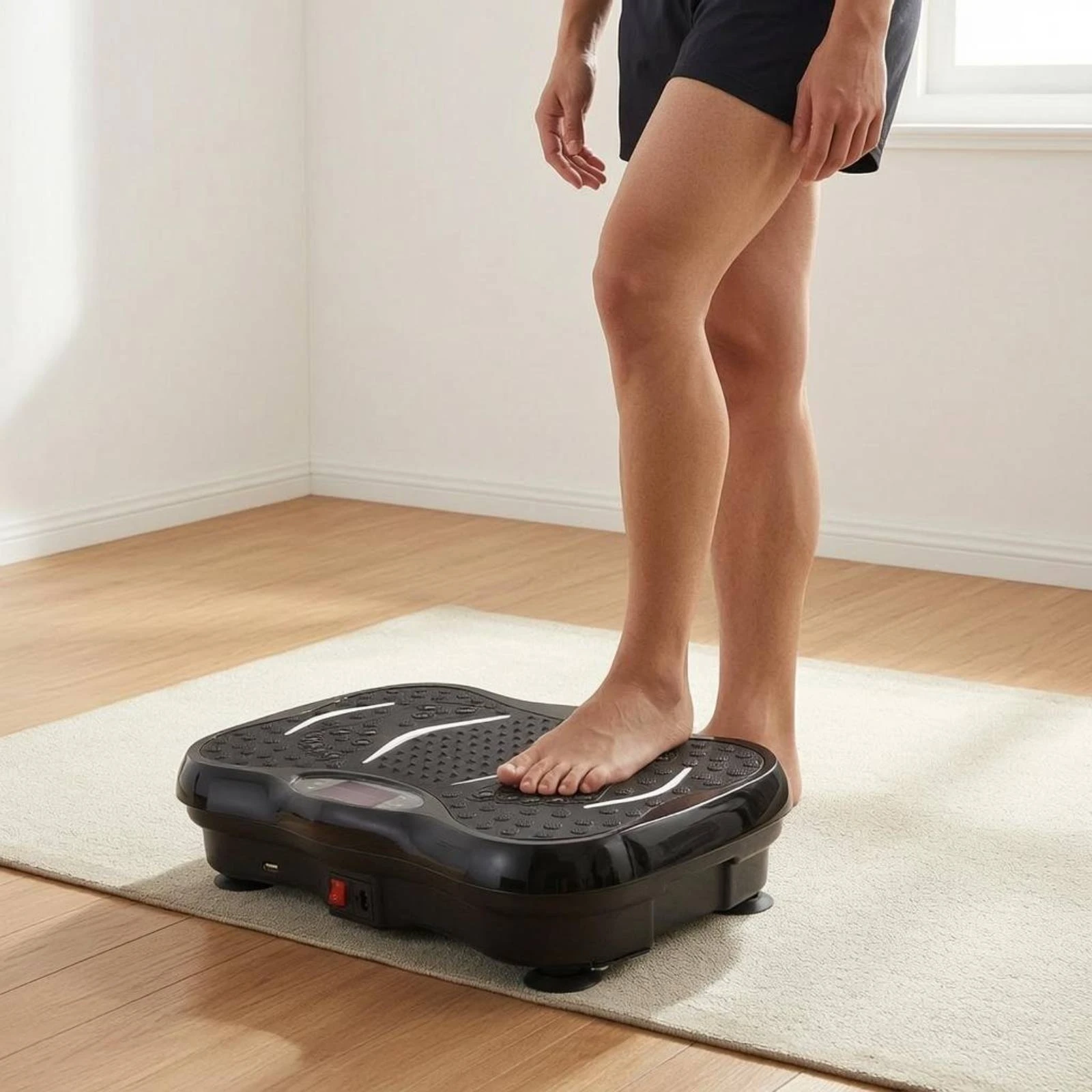 Shaking Workout Machine Home Use Vibration Exercise Plate Whole Body Vibration Exercise Equipment Distant Control Stand Up