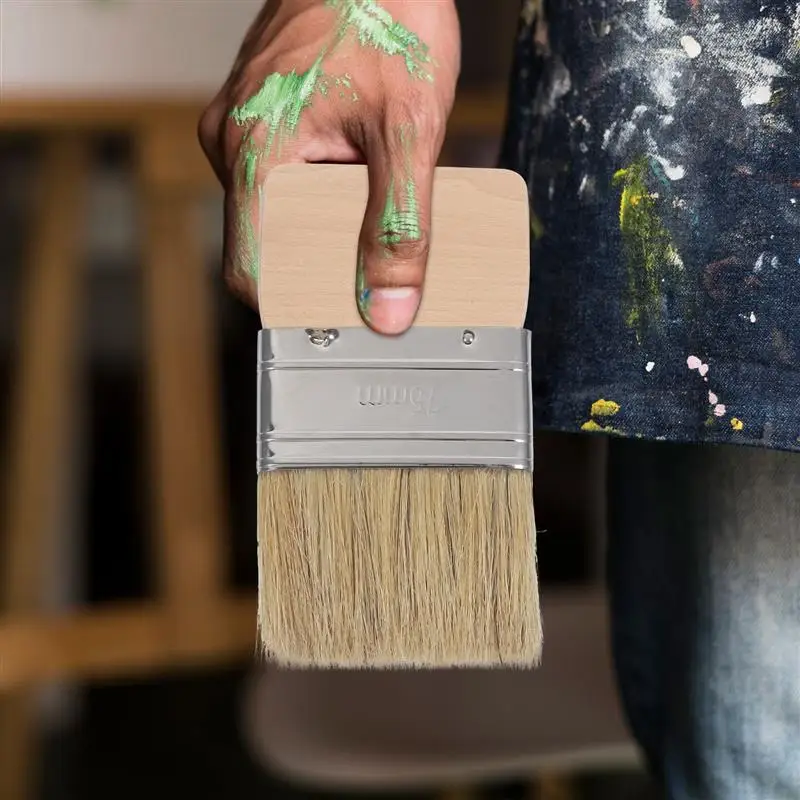 Pincel de arena con mango de madera para playa, pintura de muebles de pared, pintura al óleo acrílica de acuarela, suministros de dibujo