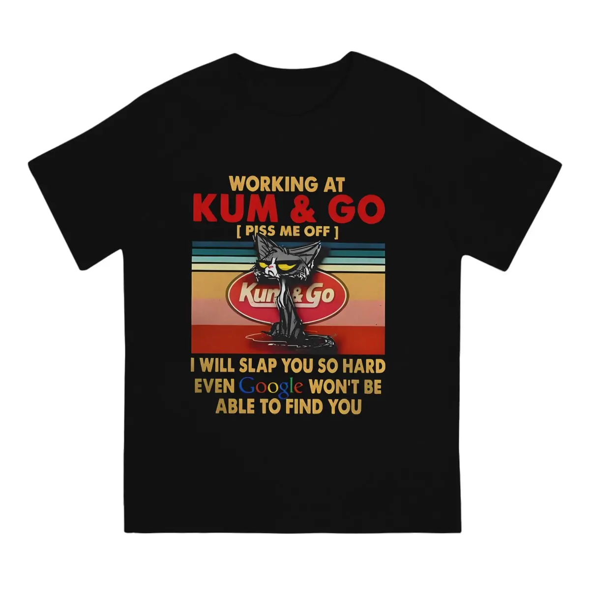 Men's T-Shirts Working At Kum And Go Piss Me Off Awesome Cotton Tees Short Sleeve Kum & Go T Shirts Crew Neck Clothing Graphic