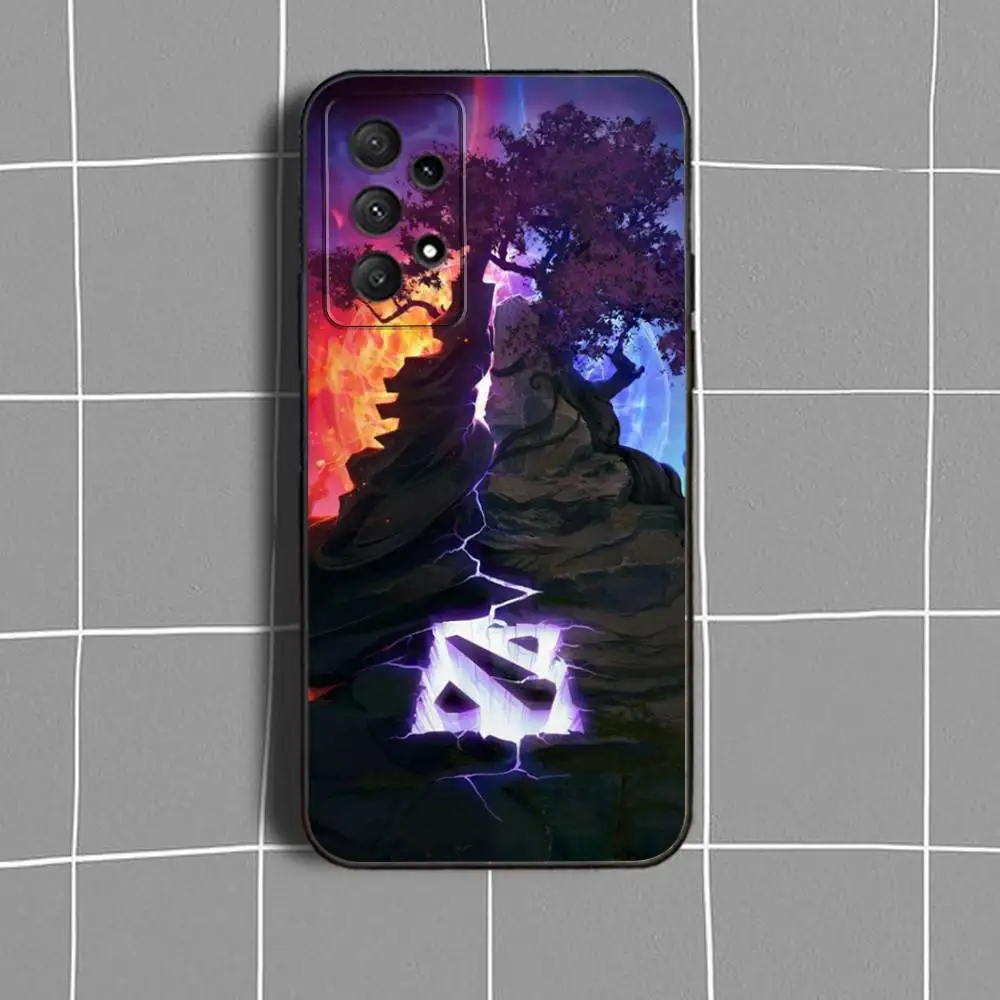 حافظة لهاتف سامسونج جالاكسي A73,31,32,72,41,53,52,71,22,5G,Note,J7,8,9 غطاء أسود ناعم