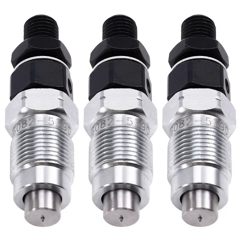 3PCS Fuel Injectors 16082-53001 16082-53900 16082-53903 For Kubota D1403 D1503 D1703 V1803 V2203 16082-53000 19077-53000-A67F
