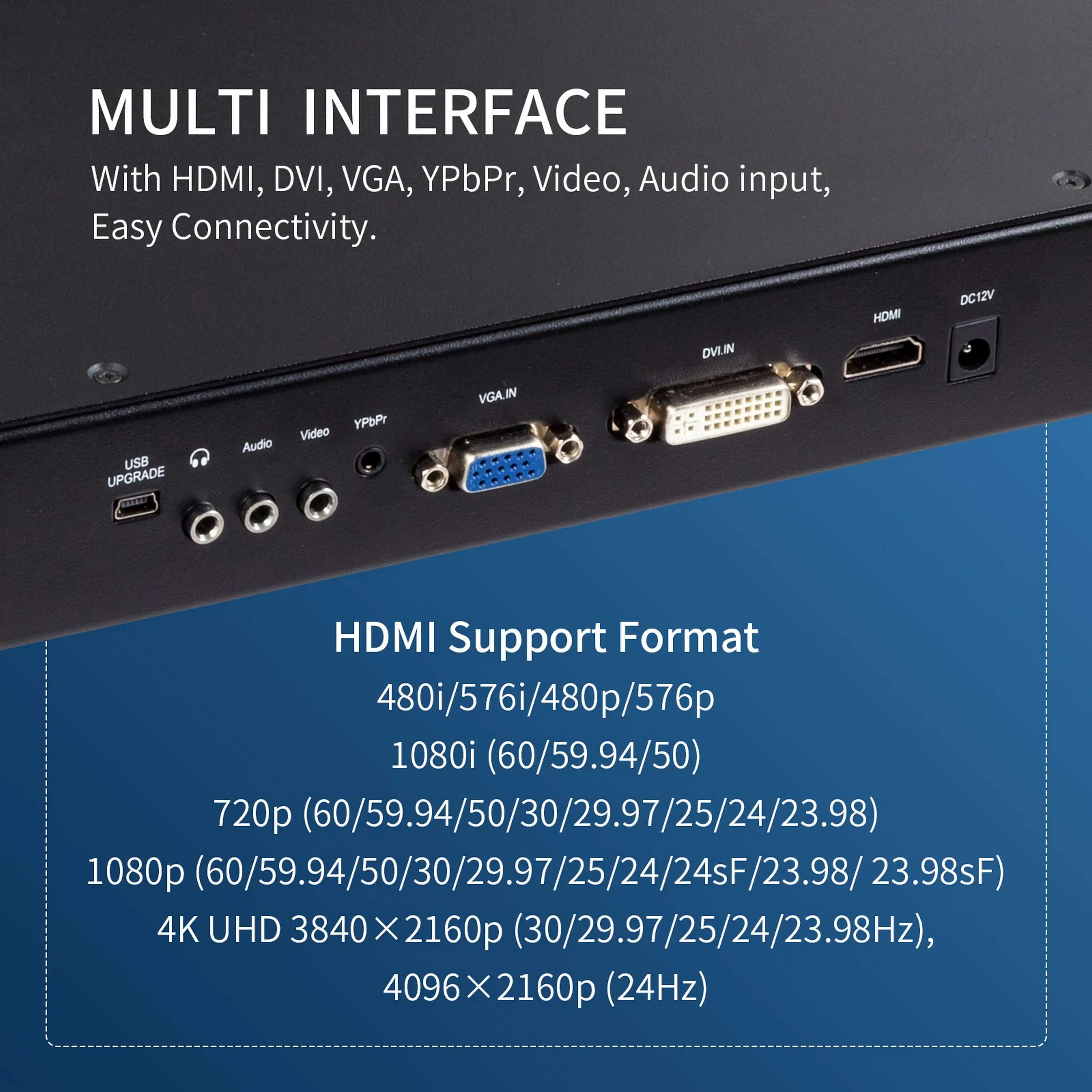 SEETEC SC173-HD-56 شاشة منزلقة عالية الكثافة 17.3 بوصة تركيب الرف FHD IPS لمصنع أنظمة البث OB Van