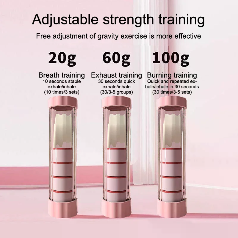 Lung Training Device Set - Improve Breathing and Strengthen Abdominal Muscles for Both Genders