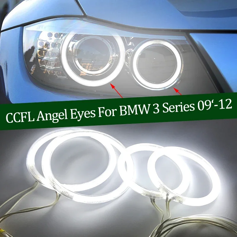 

Для BMW 3 серии E91 E90 LCI 2009-2012 Ксеноновые фары Demon Eye Высокое качество CCFL Angel Eyes Комплект теплого белого кольца