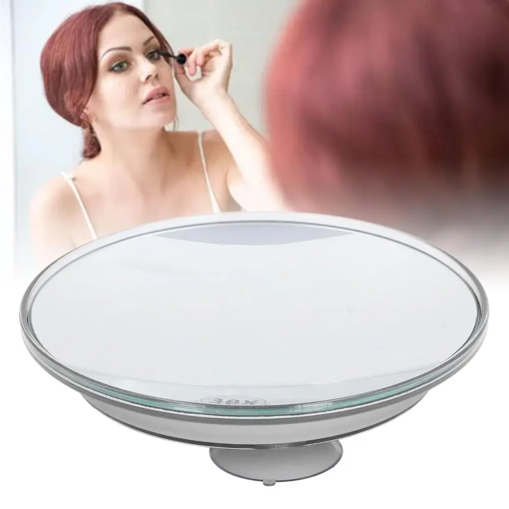 Portable Remove Acne Pores Makeup Mirror Round Shape Makeup Tool 5/10/20/30x Magnifying Mirror White ABS Cosmetics Mirror Girl