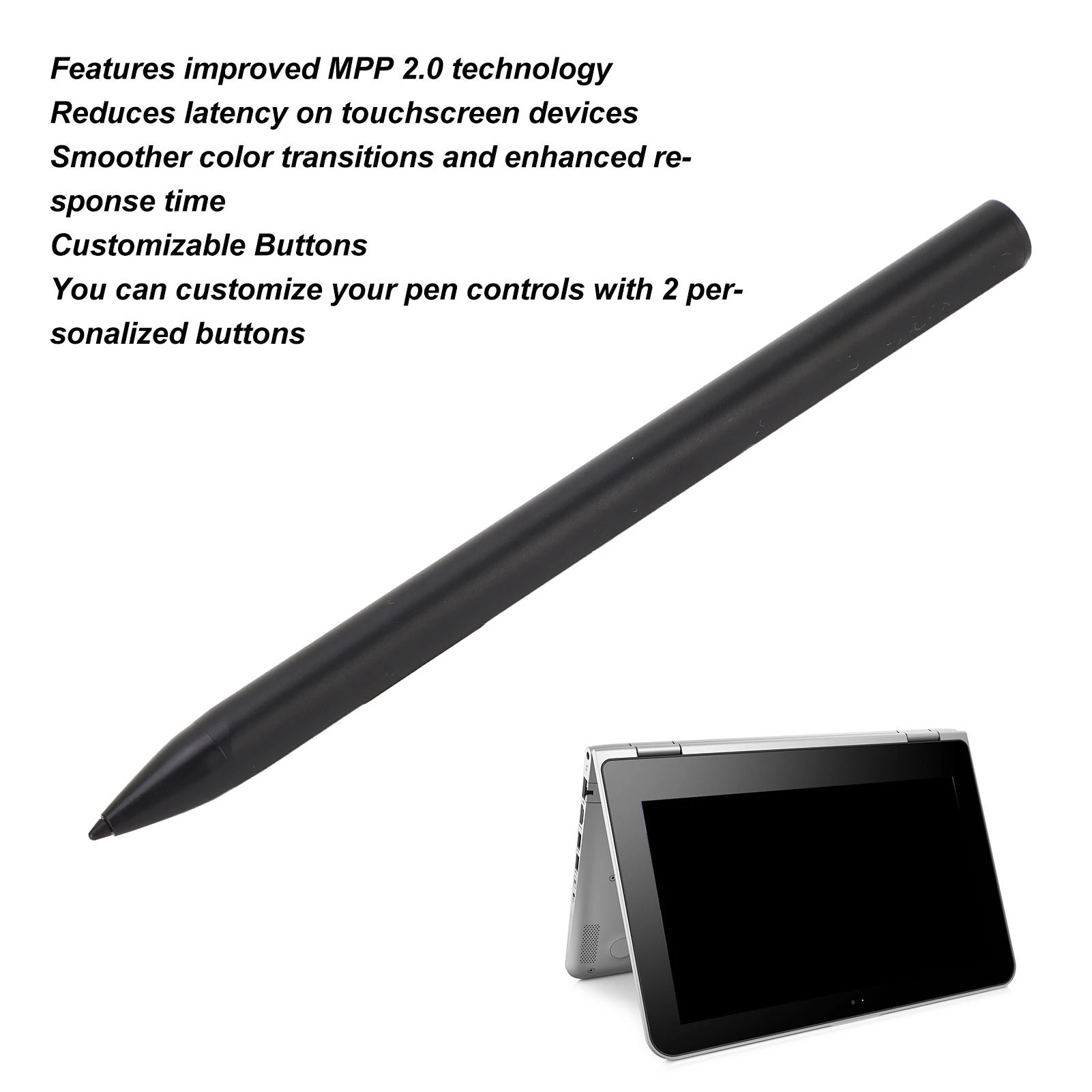 Compatible Rechargeable Stylus Pen 4096 Pressure Sensitivity Rejection Tilt Support for HP Pavilion X360 Spectre X360 ENVY X360