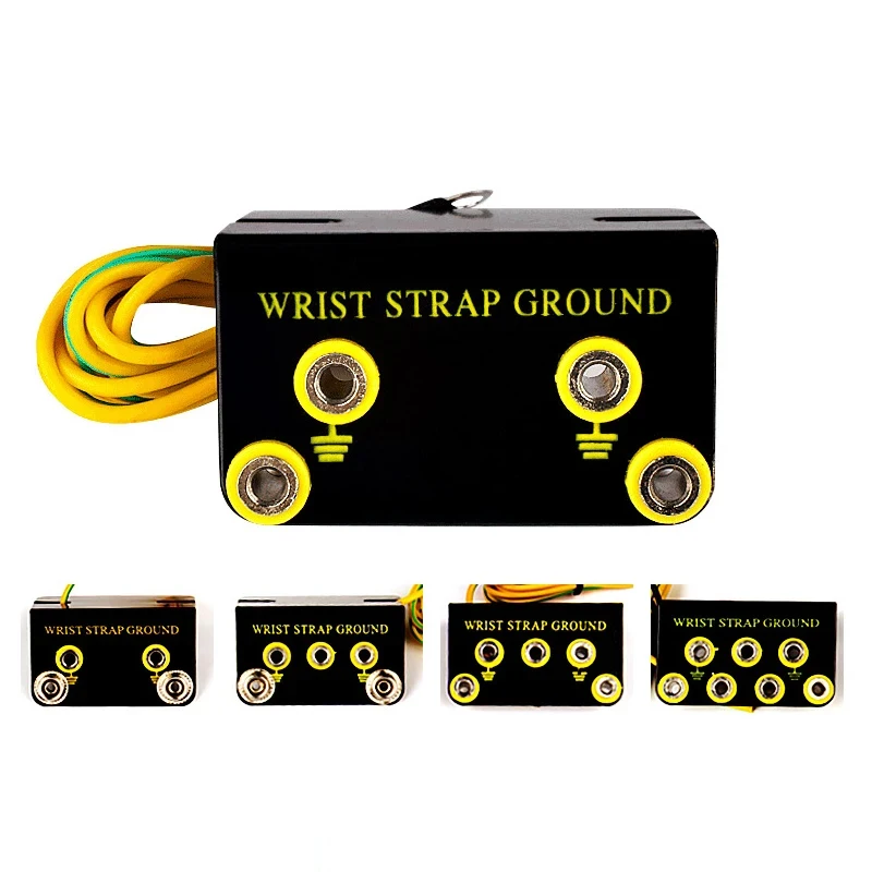 プロフェッショナル帯電防止 ESD グランドソケット L 型ソケットバナナプラグ ESD リストストラップ接地線静電気アースケーブル