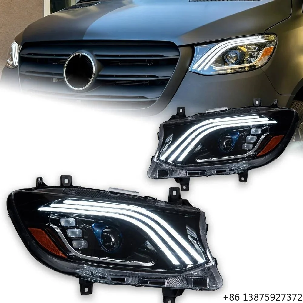 

Автомобильные фары для Sprinter: Проекционные линзы, стильные головные фары, ДХО, автомобильные аксессуары, 100% водонепроницаемые