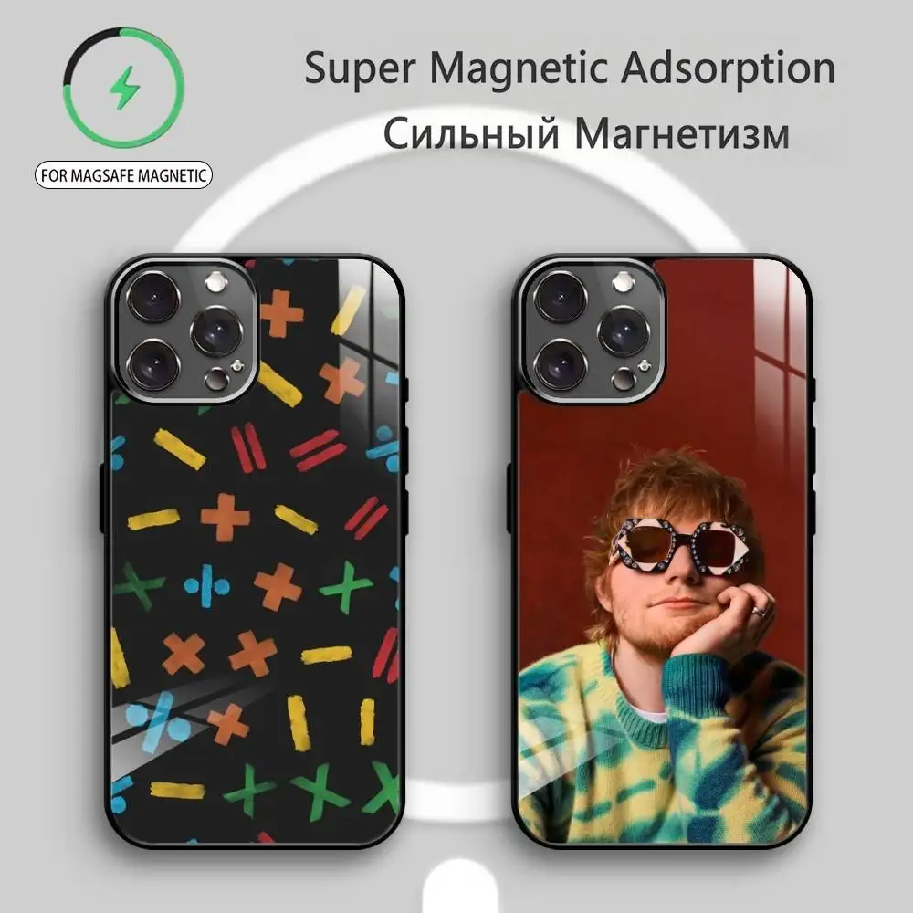Singer E-Ed Sheeran Phone Case For iPhone17,16,15,14,13,12,11 Plus,Pro Max Magnetic For Magsafe Wireless Charging