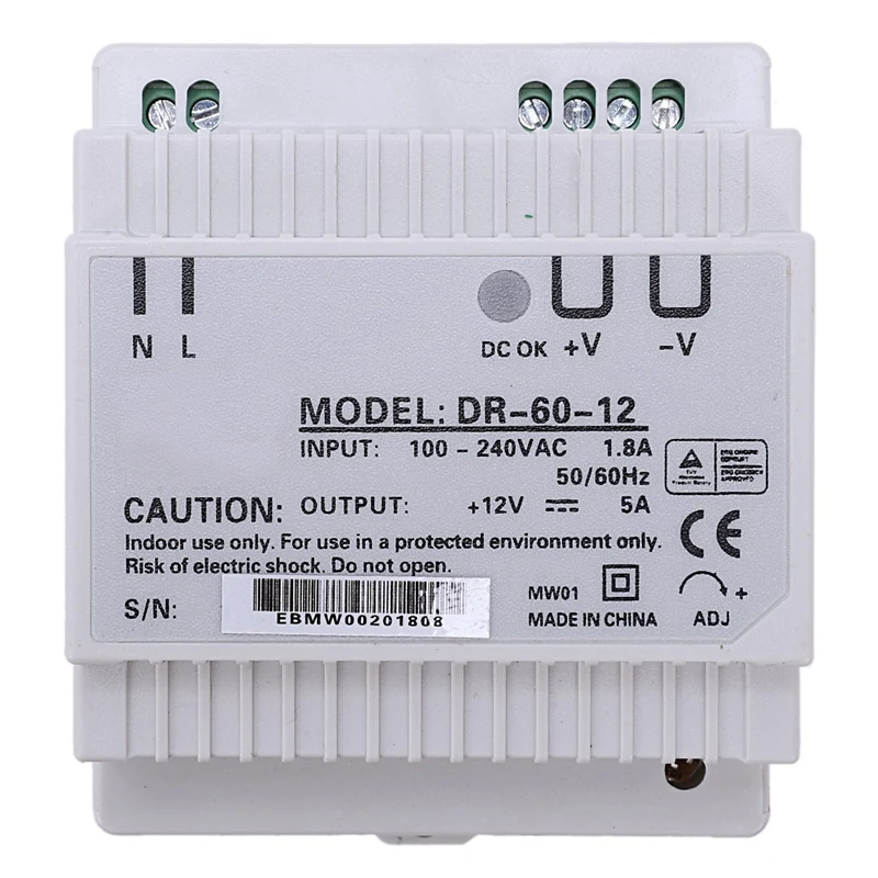 A47U Din rail power supply 60w 12V ac dc converter dr-60-12 power supply 12v 60w good quality