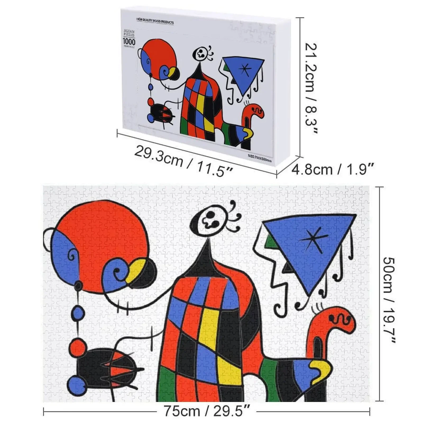 Joan Miro Gemälde Puzzle Individualisiert für Kinder Anime Puzzle