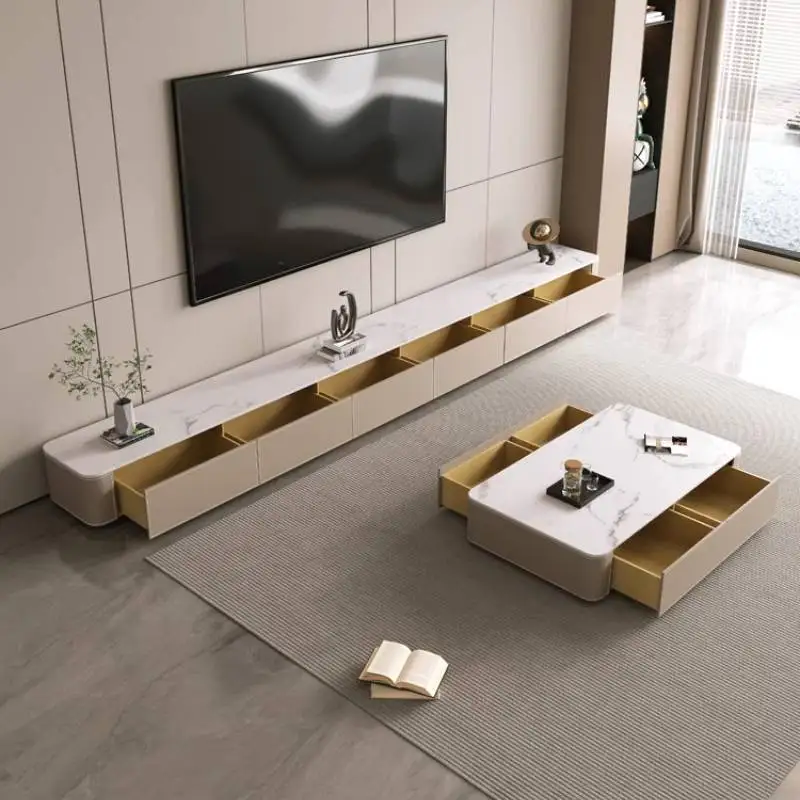 

No Foot Art Tv Cabinet Luxury Long Minimalist Floor Living Room Tv Cabinet Mid Century Storage Szafka Pod Telewizor Furniture