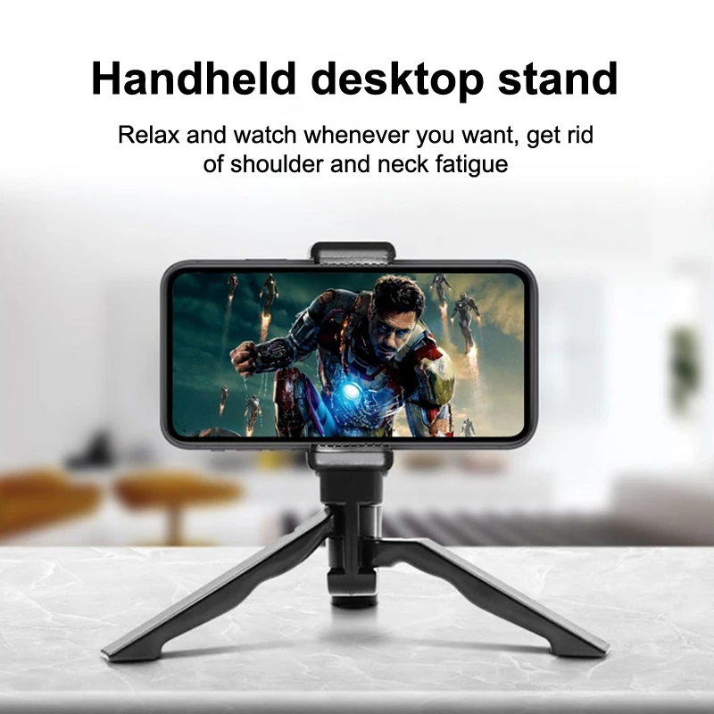 Phone Holder Portable Tripod Foldable Desktop Phone Stand Live Camera Stabilizer Bracket Selfie Holding