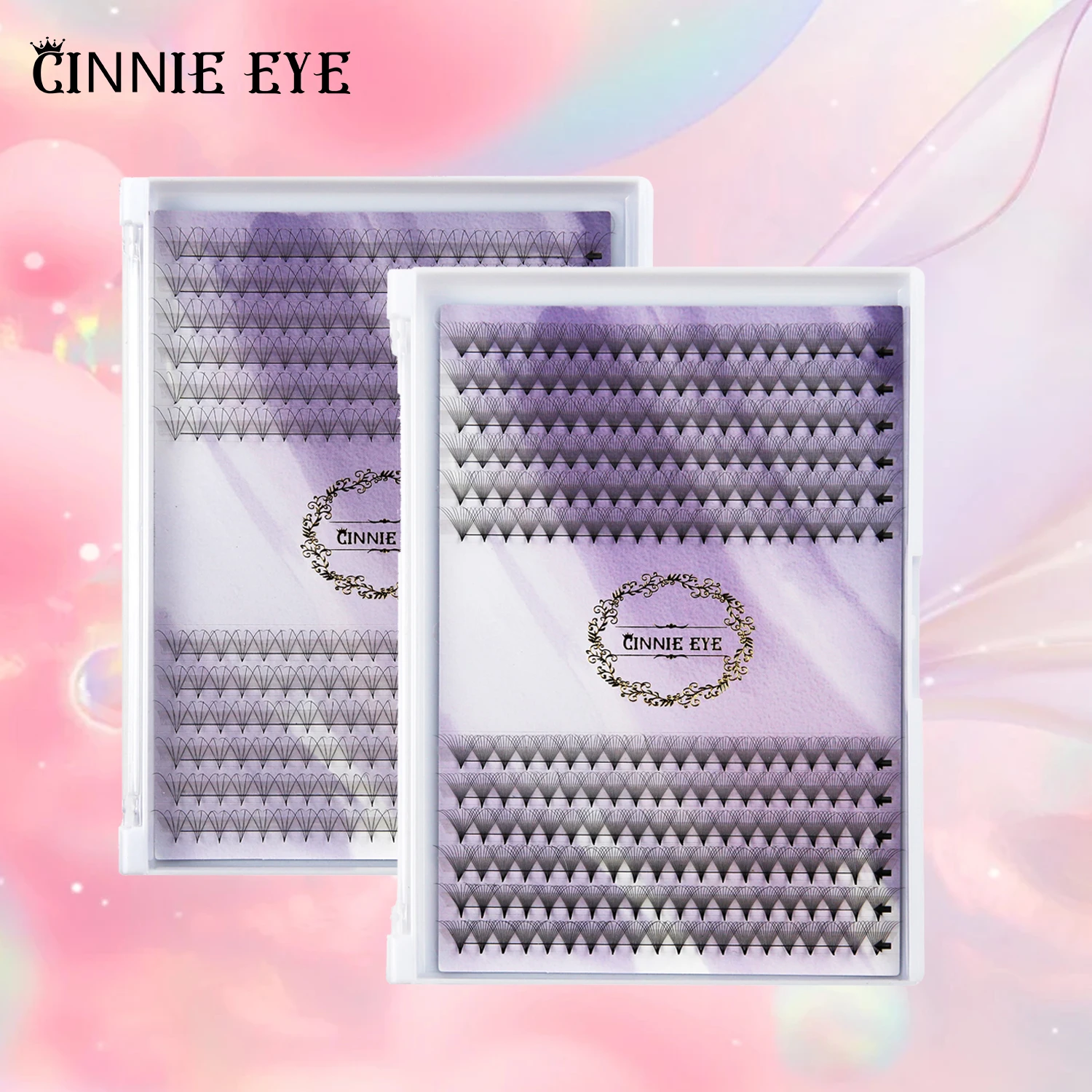 Premande Volume Fans Lash Wispy Bunches Cil 5D/6D/8D Eyelash Extensions Russia Volume 10D Point Base Individual Cluster Bundles