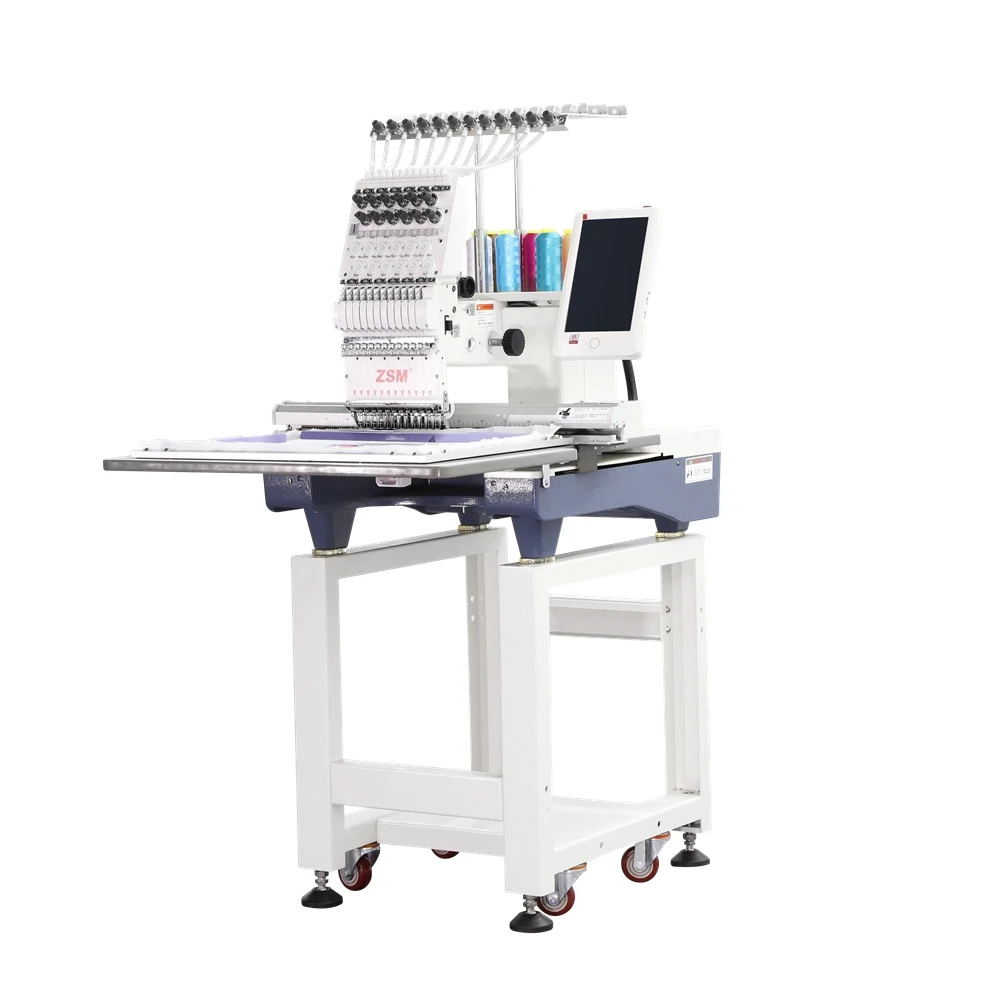 CE Certified 1 Head Embroidery Machine 500mm*350mm Embroidery Area Dahao Control Computer Flat Embroidery Machine Automatic