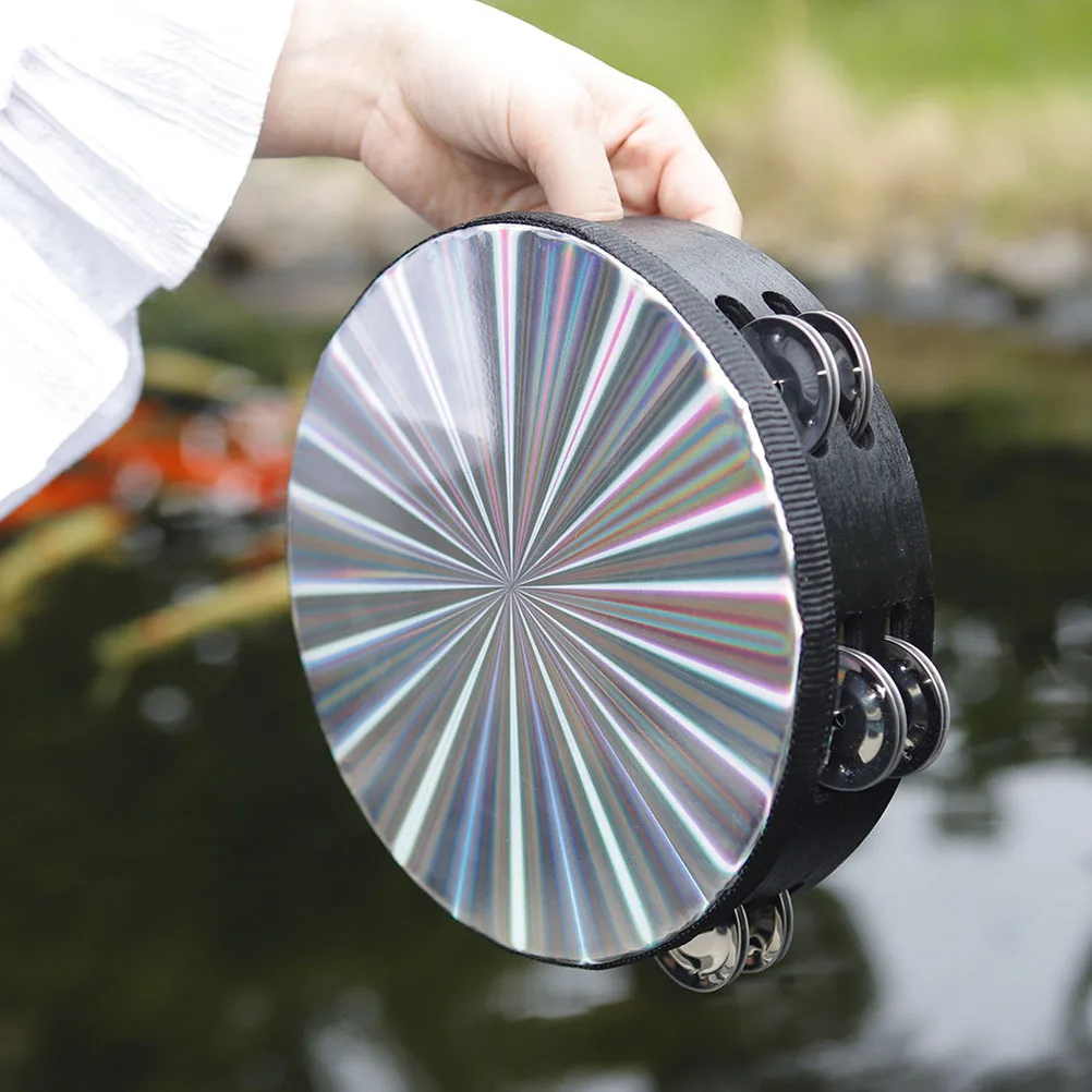 

Hand Bell Drum Double Side Stainless Steel Percussion Musical Instrument For Kids Smooth Surface No Burrs Bright Color Design