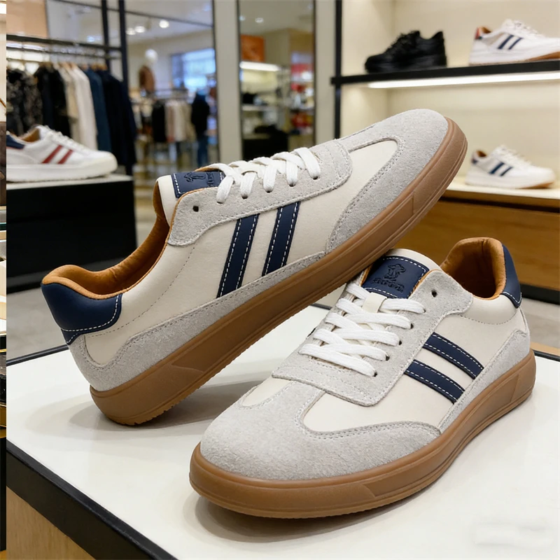 

Горячая распродажа: мужские классические кожаные кеды для скейтбординга, удобные, нескользящие, повседневные спортивные кроссовки для мужчин