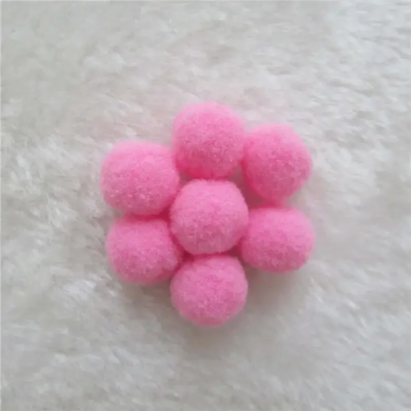 100 pz pompon 1.5 cm pompon morbidi soffici peluche Pom Poms palla Furball artigianato giocattoli fai da te decorazione della casa forniture per