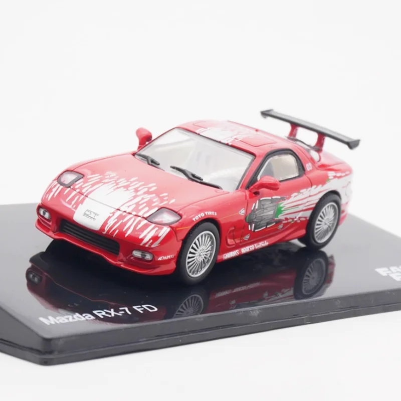 IXO 다이캐스트 1:43 스케일 합금 RX7 FD 스포츠카 모델 시뮬레이션 장난감 컬렉션 선물 정적 장식품