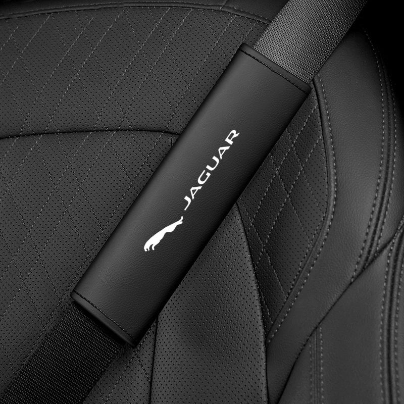 for Jaguar F-pace XJ XE XF S147 E-PACE XJ F-TYPE 2pcs Car Seat Belt Cotton Safety Belt Shoulder Cover Breathable Protection Pad