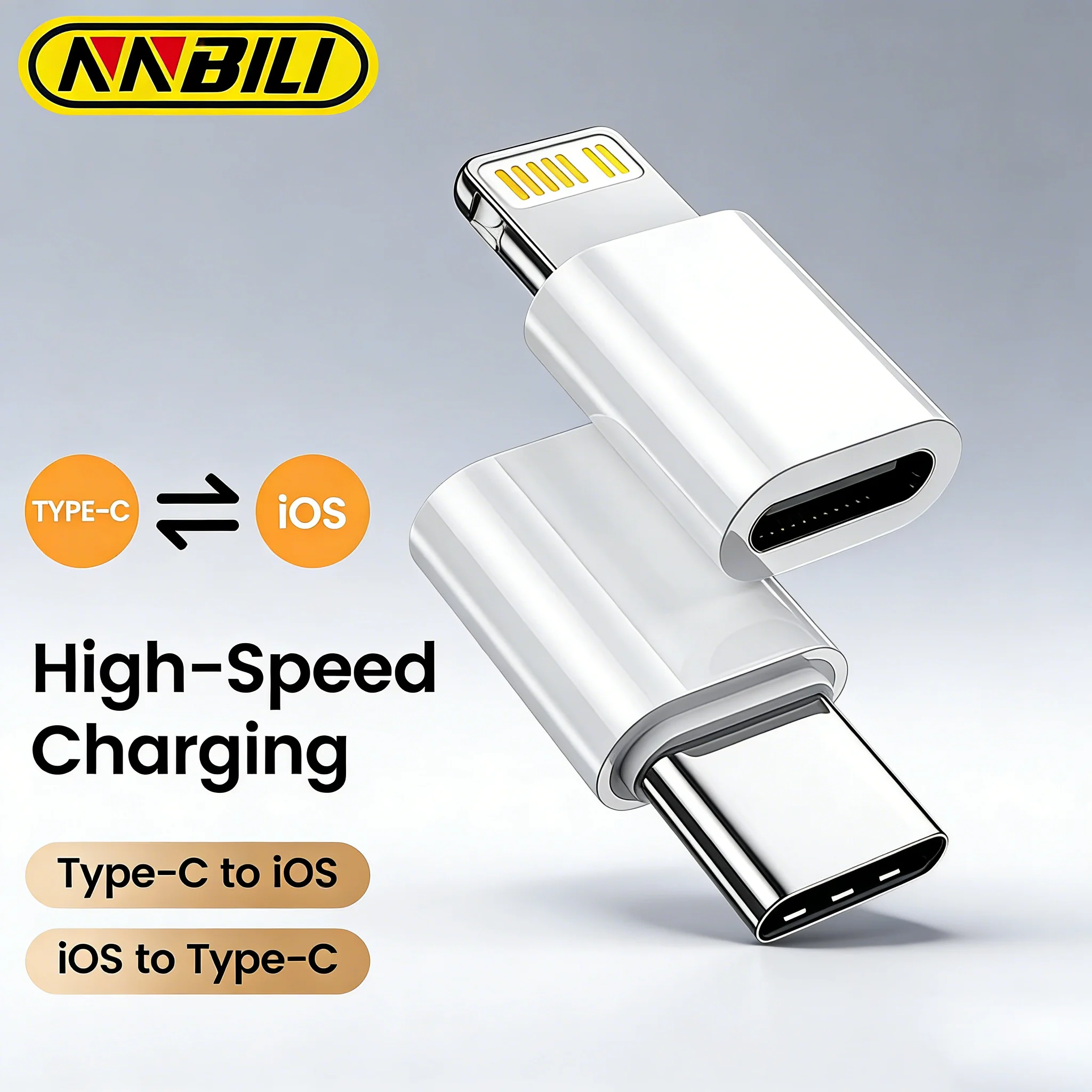Adaptador NNBILI tipo c a IOS, Adaptador hembra tipo C para iPhone 14 Pro, Adaptador de carga rápida, convertidor USB C para iPhone 11 12 13