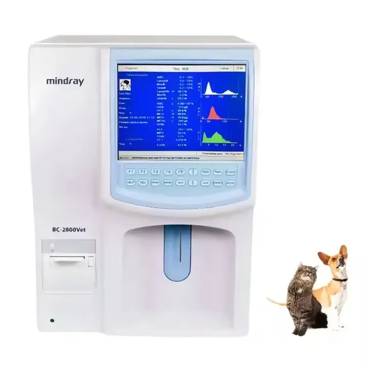 HUIYI BC-2800 Vet fully automatic  analyzer with 19 parameters for CBC testing and micro sampling technology