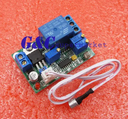 Som Sensor Luz Controle Módulo Interruptor de Relé Delay Ajustável Faça Você Mesmo Eletrônica 5v 12v 24v dc