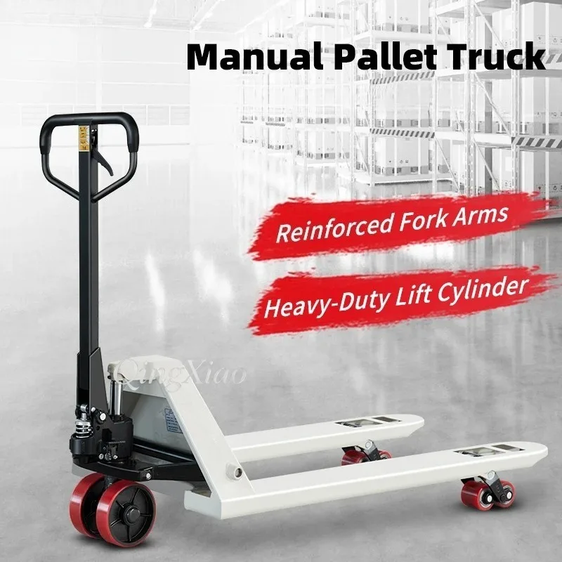 Hydraulic Pallet Truck Manual Forklift Heavy Duty Solid Frame For Warehouse Factory Daily Material Handling Loading Unloading