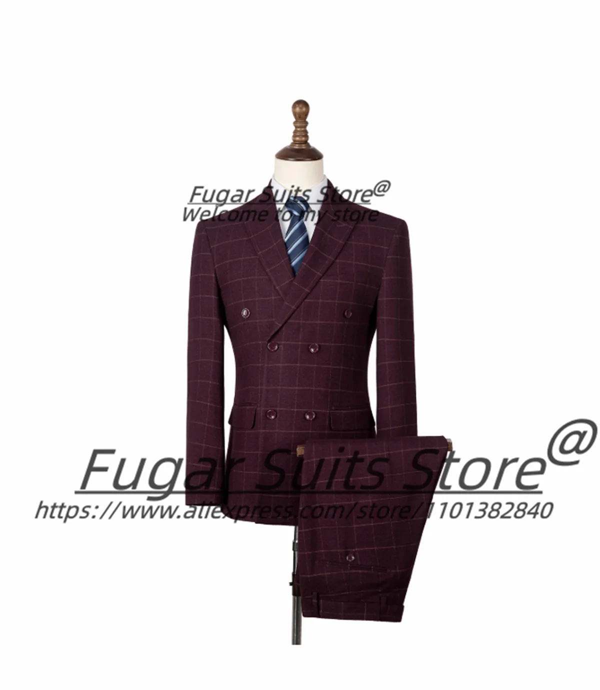 Costumes d'affaires pour hommes, smokings de mariage pour marié, blazers masculins classiques, coupe couvertes, rouge vin, haute qualité, 3 pièces par ensemble