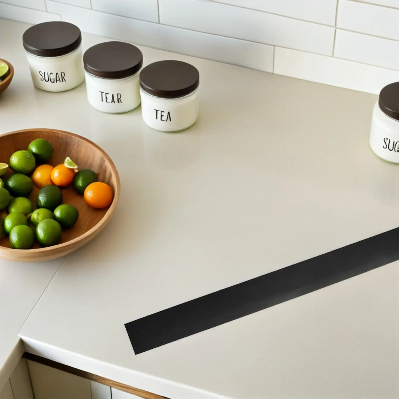 2Pcs Silicone Stove Gap Cover Flexible Fit Counter Gap Filler High Temp Resistant Easy Install No Tools Required Kitchen Counter